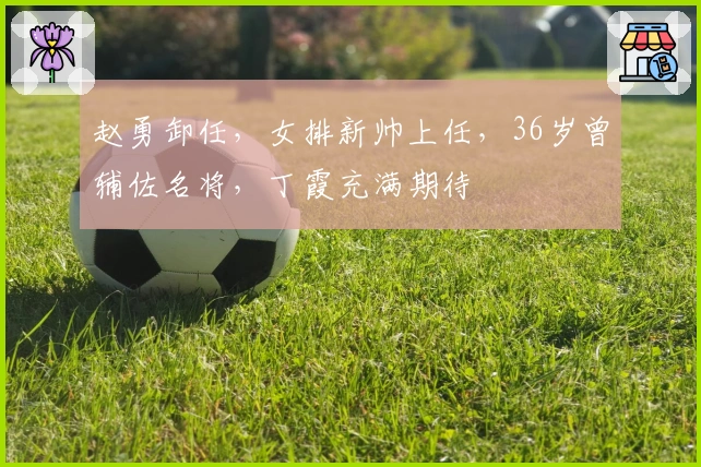 赵勇卸任，女排新帅上任，36岁曾辅佐名将，丁霞充满期待